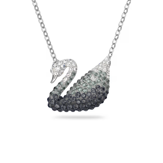 Swan pendant Swan, Rhodium plated