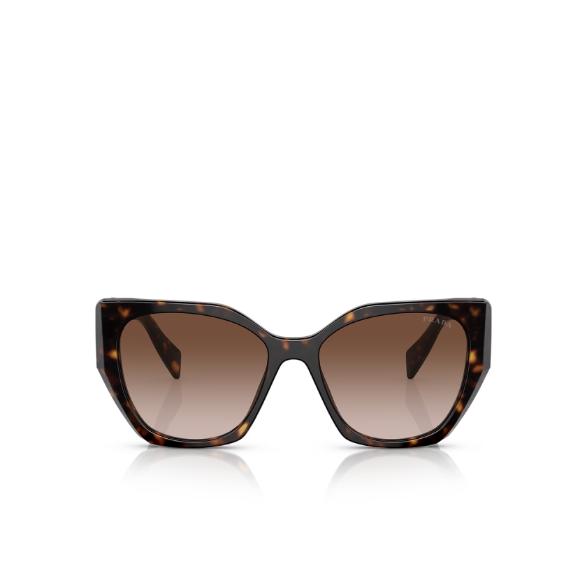 Prada Butterfly Sunglasses PR 19ZS Tortoise/Brown Gradient