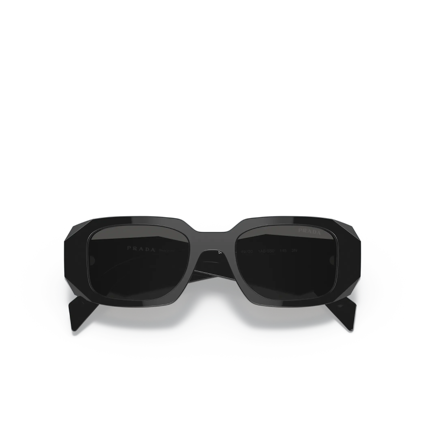 Prada Symbole Sunglasses PR 17WS Black/Dark Grey