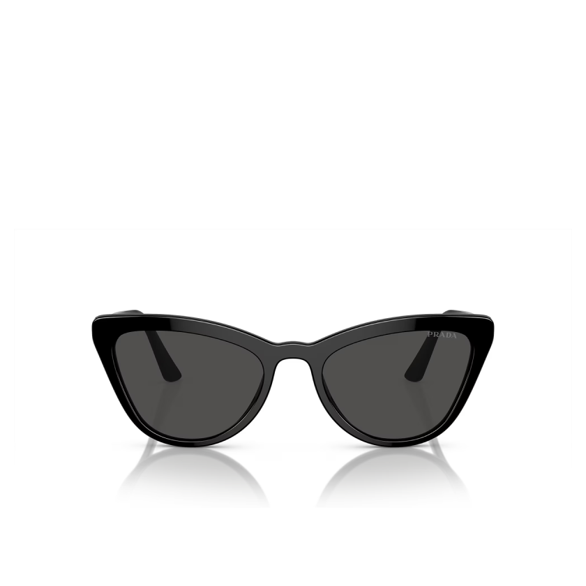 Prada Cat Eye Sunglasses PR 01VS Black/Grey